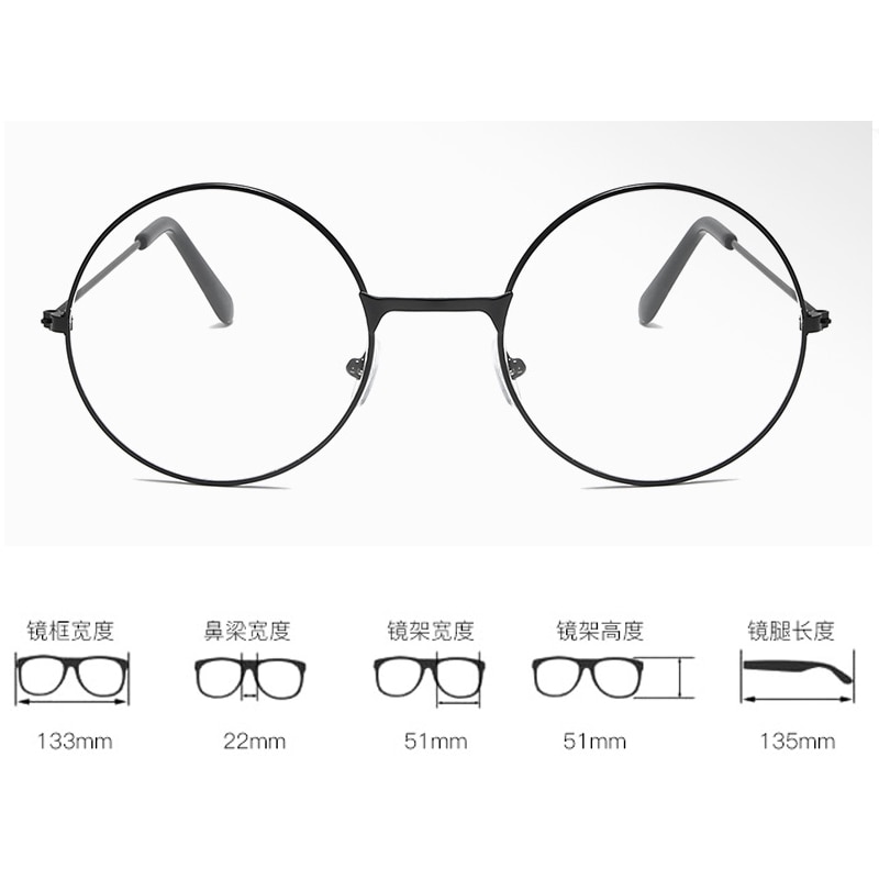 Monture de lunettes rondes en métal Vintage pour femmes et hommes, montures pour lunettes optiques, couleur or/noir/argent, accessoires lunettes