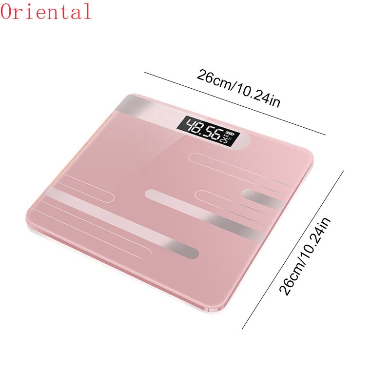 Bathroom Body Floor Scales Bath Scale Body Weighing Digital Body Weight Scale LCD Display Glass Smart Electronic Scales