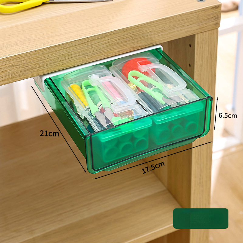 Klar unter Schreibtisch versteckte Schublade Büro Aufbewahrung sbox Veranstalter Schublade Schreibtisch liefert Halfter Gestell Memo Stift Briefpapier Aufbewahrung stablett