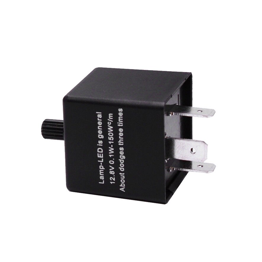Cf14 3 pin justering 12v led blinklys relé bil blinklys indikator blinklys svart og slitesterk praktisk  l0417