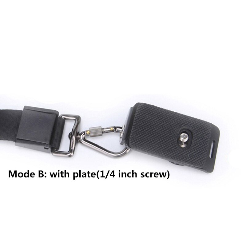 Schouderriem met 1/4 inch Schroef Plaat voor Canon Nikon Sony SDLR Camera Draagriem voor SLR camera Fotografie Schieten: Mode B