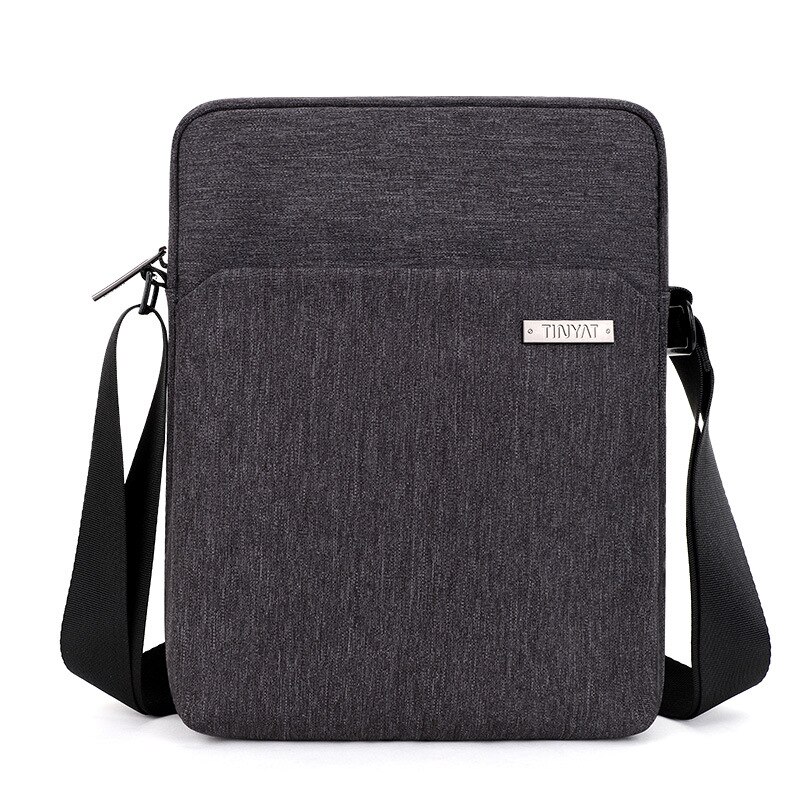 TINYAT Männer Tasche Stoßfest herren Umhängetasche Licht lässig Leinwand Männer Schulter Tasche Männlichen Wasserdichte Bote Taschen Für Männer bolsas: T512-grau