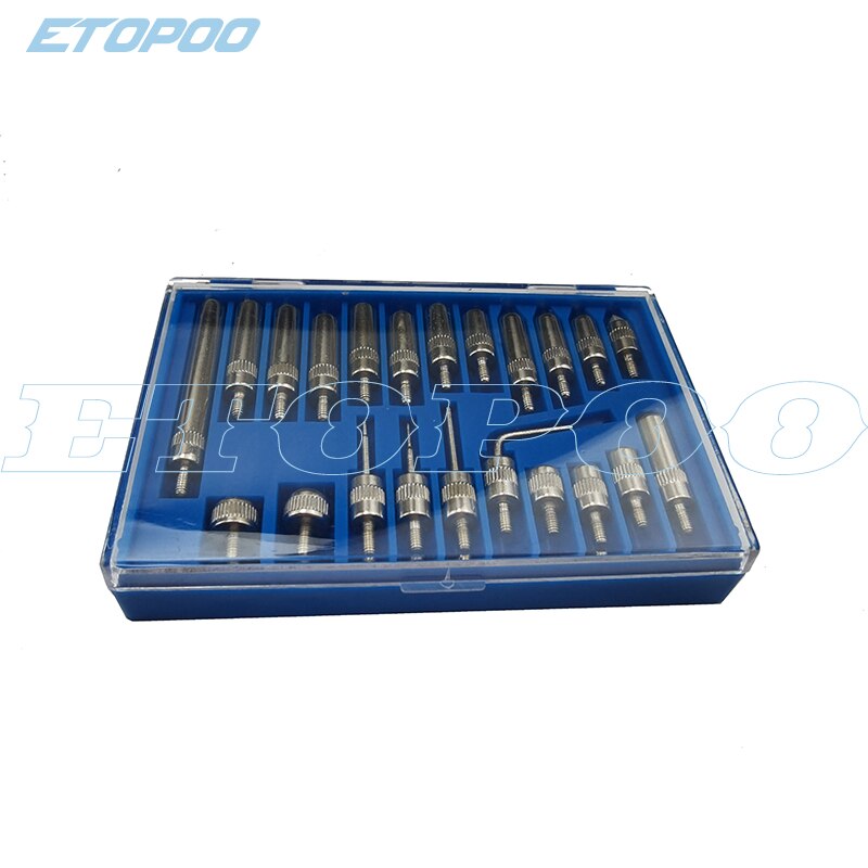 Dial Indicator 0-10mm Lug Back Test Gauge 22Pcs Steel Dial Indicator Point Set M2.5 Thread Tip For Dial &amp; Test Indicators