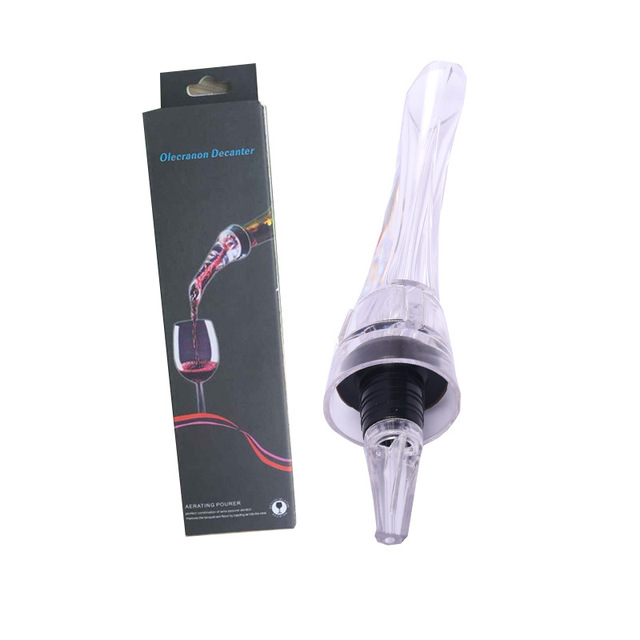 Décanteur de vin rouge magique , verseur avec support de filtre, distributeur d'aérateur d'air rapide pour la maison, ensemble essentiel de Bar à manger: Bleu marine