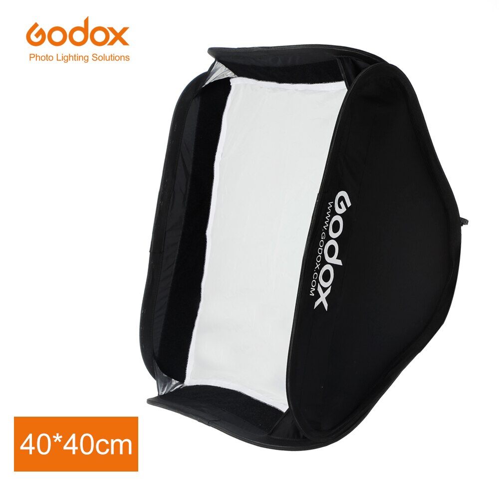 Godox 40*40 cm opvouwbaar Soft Box Godox Suitbale voor S-type Bracket Camera Flash (40x40 cm Softbox Alleen)