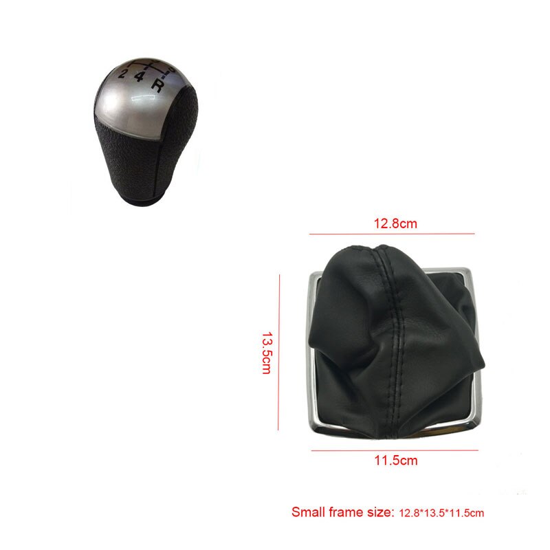 Car Gear Manuel Stick Shift Knob For FORD FOCUS MK2 FL MK3 MK4 MK7 TRANSIT GALAXY FIESTA: old silver leather