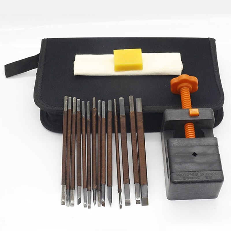 Kits d'outils de sculpture sur pierre 18 pièces en acier au manganèse