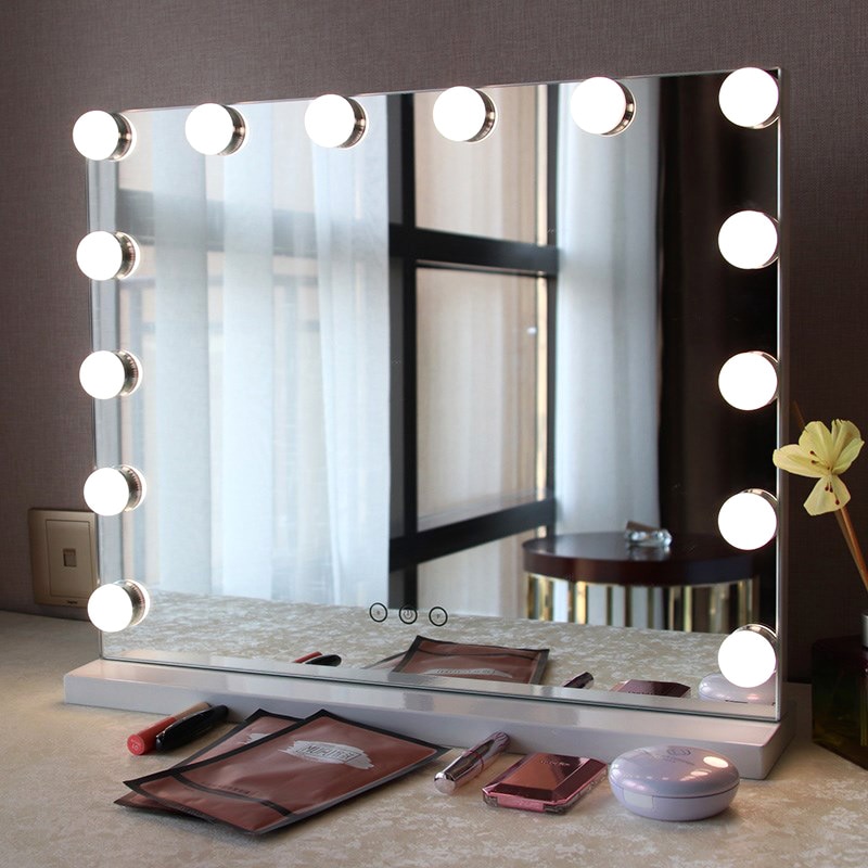 schouder Broers en zussen Verrijking Make-Up Spiegel Led-lampen Kit Voor Kaptafel Wandlamp Met Dimbare Raakt  Controle GHS99 – Grandado