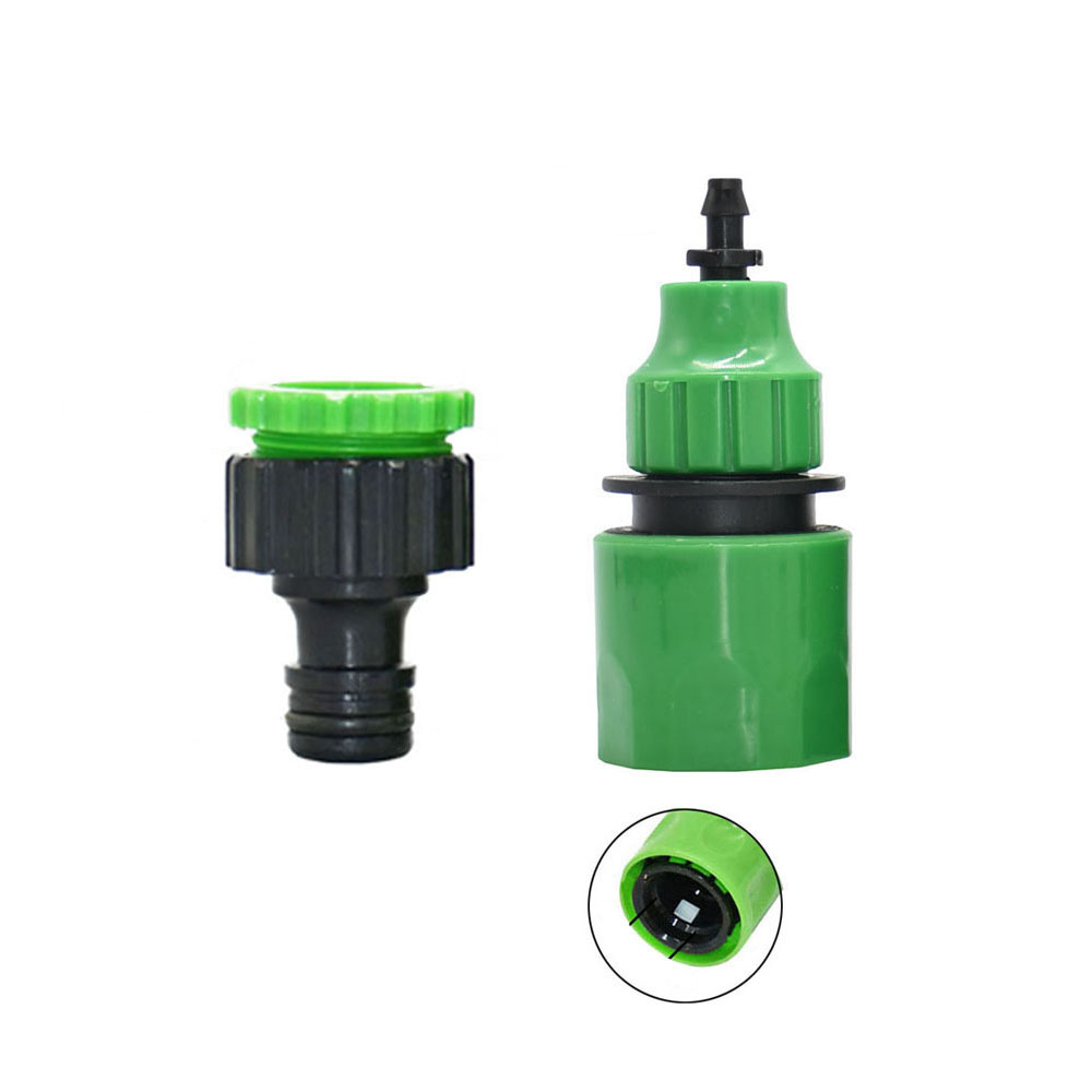 Sistema di irrigazione a goccia fai-da-te Ugello nebulizzatore Irrigazione regolabile 8mm Pe Tubo di bloccaggio dado Connettore Irrigazione a goccia spruzzatore