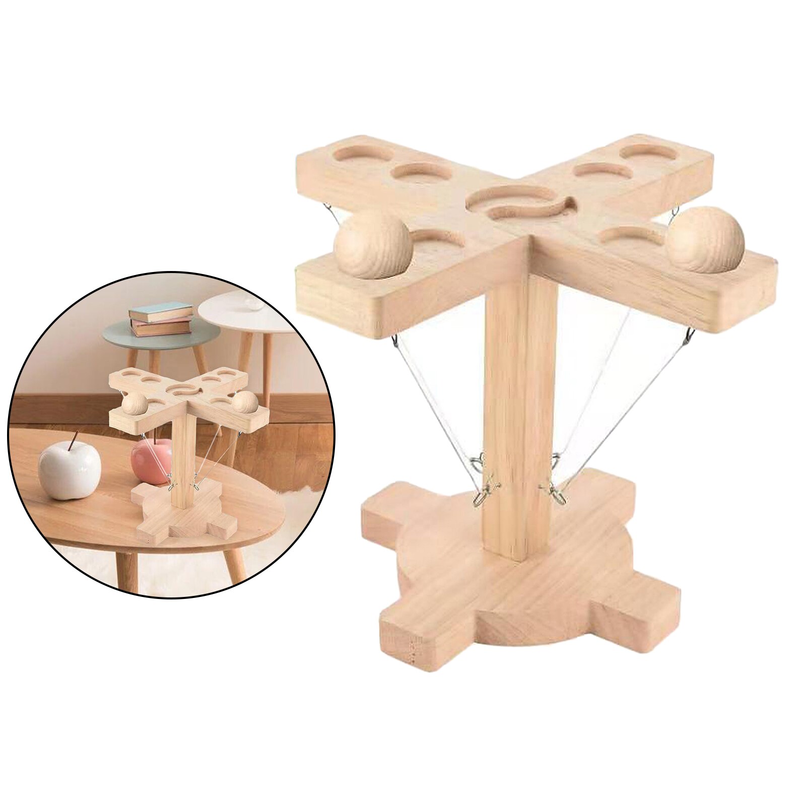Outdoor Handgemaakte Houten Ring Toss Haken Interactief Spel Voor Bars Volwassenen