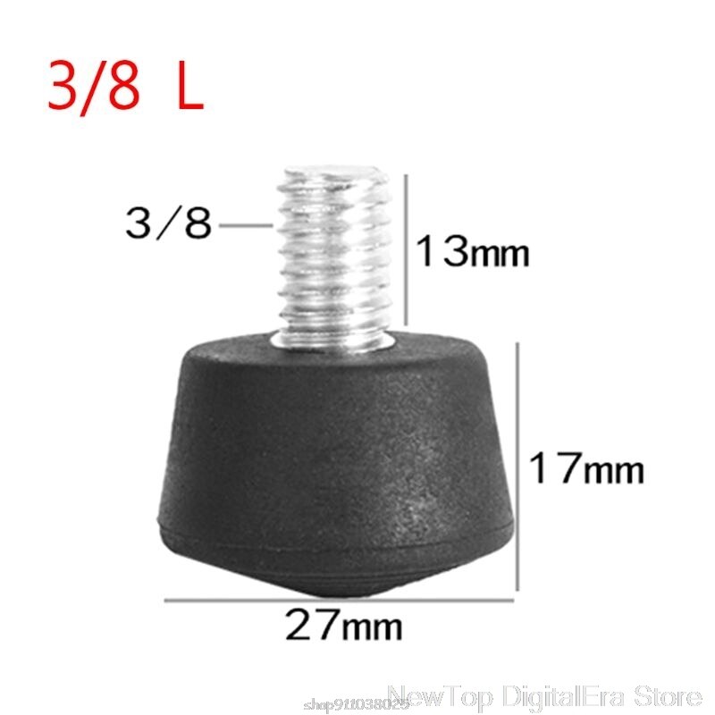 Universal antideslizante goma pie alfombrilla pies Spike accesorios de fotografía para trípode monopié 3/8 pulgadas 1/4 pulgadas M8 N26 20: 1-L