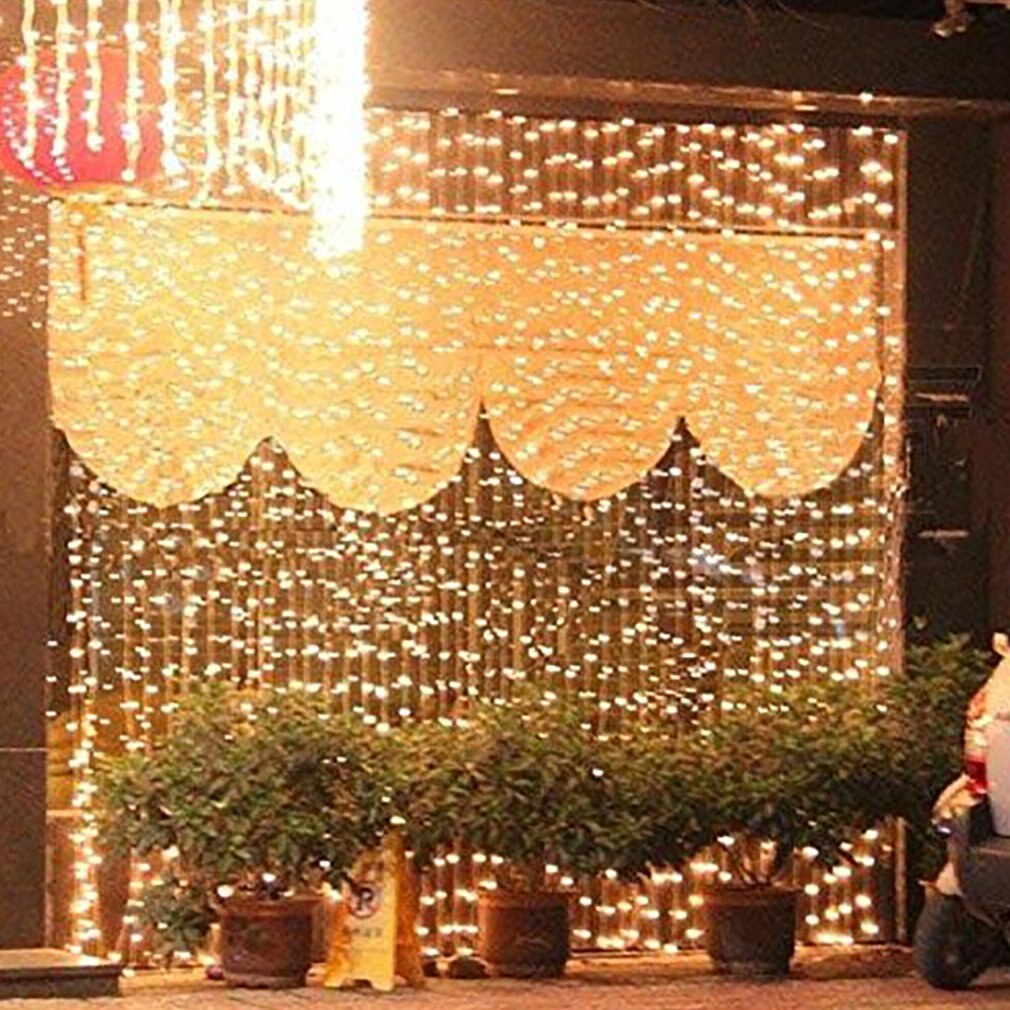 LED Curtain Lamp Garland White Copper String Light Music copper wire curtain light USB fairy Curtain light Garland