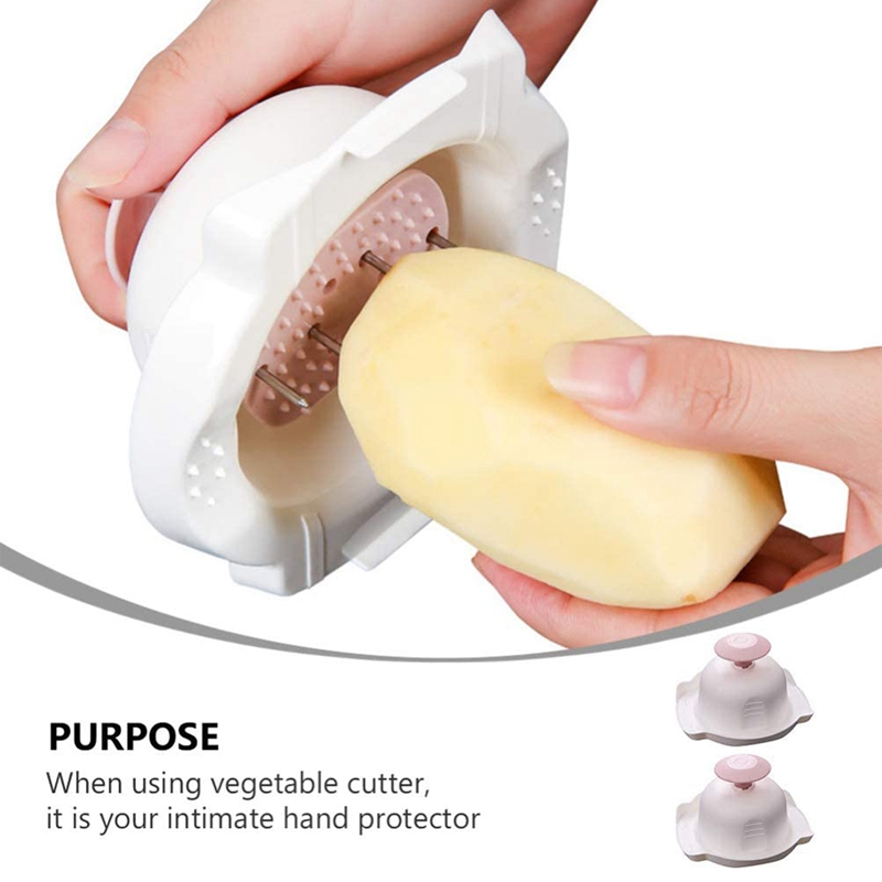 Hand Guard Cut-Resistant Plastic Hand Finger Protector Slicer Grater Food Safety Stand for Shredding Grating