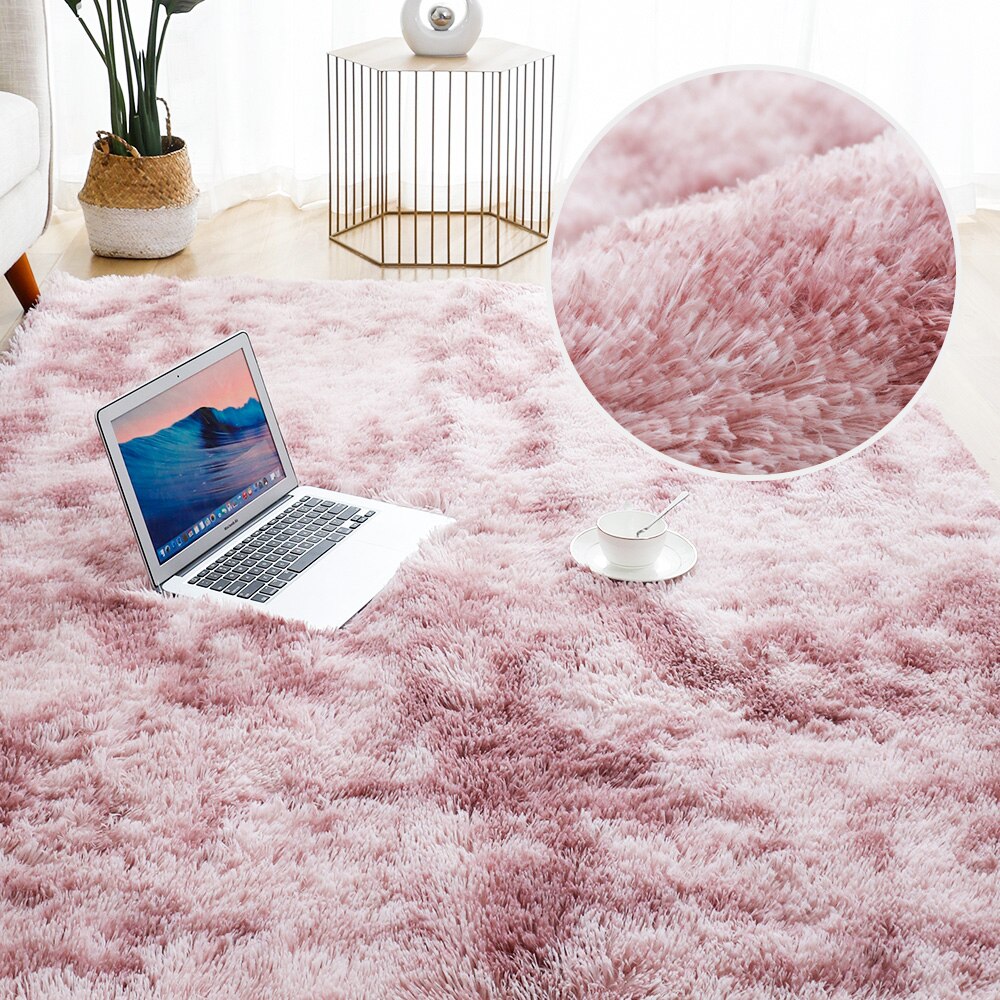 Tapis doux, épais et moelleux en peluche pour enfant, en velour, pour salon, lit, chambre, fenêtre, chevet, décor à la maison: color 6 / 80x160cm