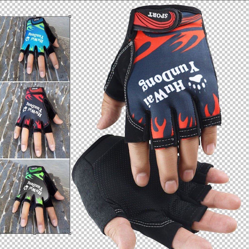 Unisex Bicycle Cycling Gloves Outdoor Sport Half Finger Anti-Slip Shock-Absorbing Fitness Fingerless Mittens Warmer Gloves