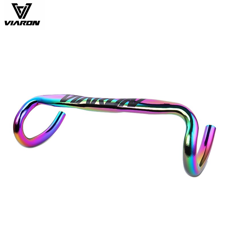 Mtb fiets regenboog kleurrijk stuur bullhorn racefiets rise stuur mountainbike stuur fiets fietsonderdelen