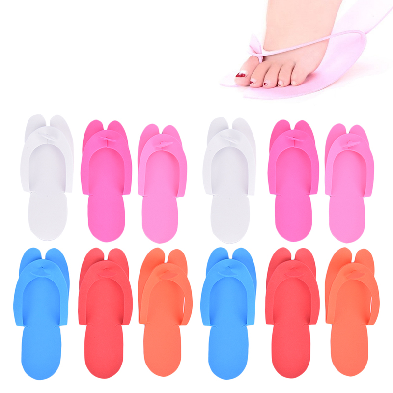 12 Paren Disposable Foam Slippers Salon Spa Pedicure Sandalen Schuim Slippper