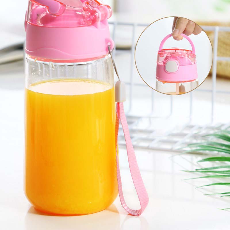 500ml spedbarn baby drikke kopp med et sugerør bærbart tau bpa gratis baby tåteflasker sippy trening spedbarn mat kopper