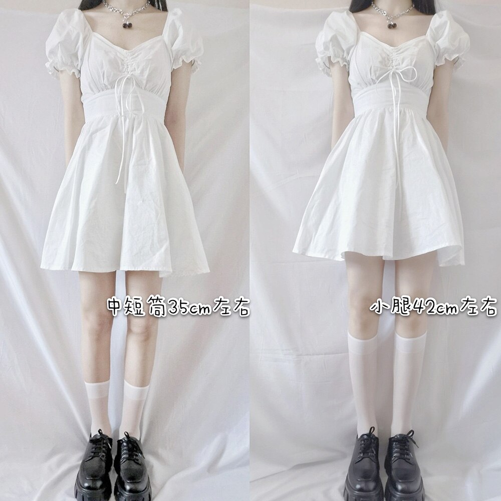 Japonia ultra-cienkie zakolanówki damskie przezroczyste Nyon długie skarpetki Femme białe czarne krótkie skarpetki sukienka Calcetines Medias