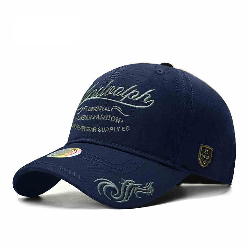 Confortável grande circunferência da cabeça chapéu de beisebol nova primavera e outono chapéu moda masculina versátil língua de pato chapéu: XL / Azul marinho