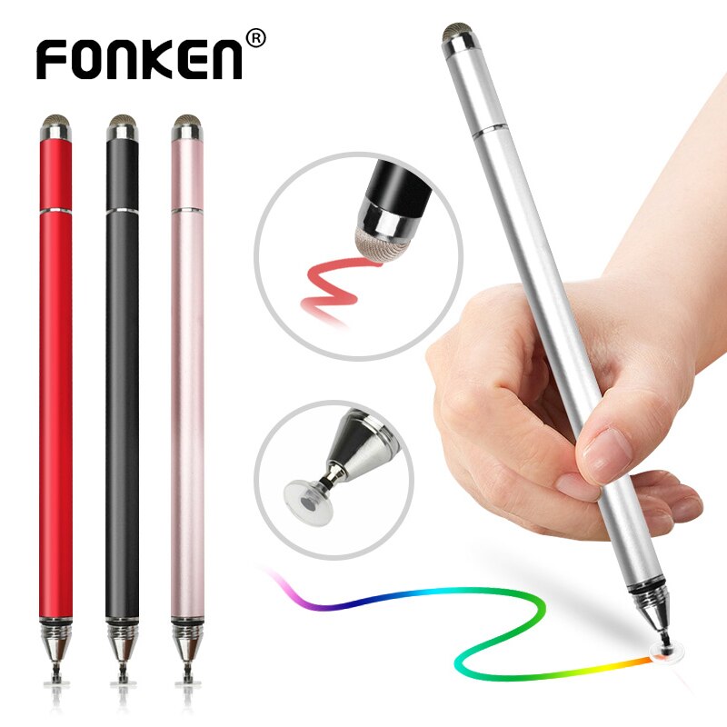 Universal 4 In 1 Stylus Pen for Phone Drawing Tablet For Samsung Pens Capacitive Screen Caneta Laptop Cell phone Accessories