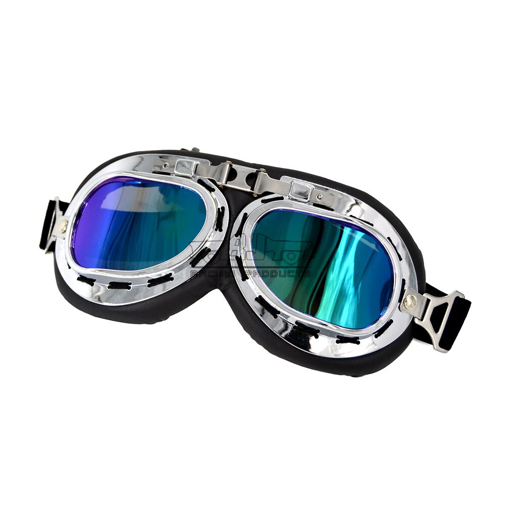 Retro Motorcycle Helmet Adjustable MX Ski Goggles Riding glasses Adjustable helmet Goggle Sunglasses for Cruiser Cafe Racer