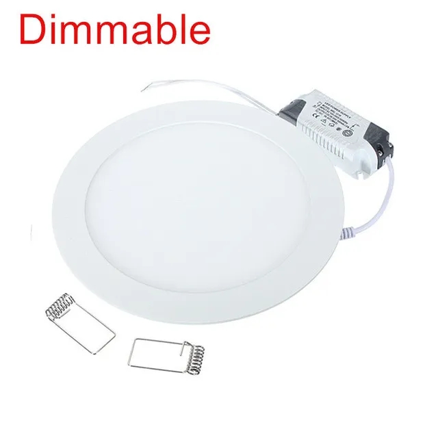 Ultradünnes LED-Downlight, rundes LED-Tafel-Licht, 3 W, 6 W, 9 W, 12 W, 15 W, 25 W, LED-Deckeneinbauleuchte, Gitter-Downlight-Lampenbeleuchtung, 110 V, 220 V