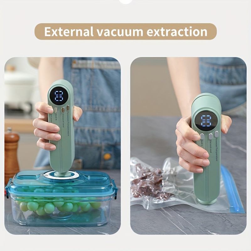 Xiaomi Mijia-máquina de sellado al vacío automática inalámbrica, pequeña, portátil, para envasado de alimentos, máquina laminada, preservación