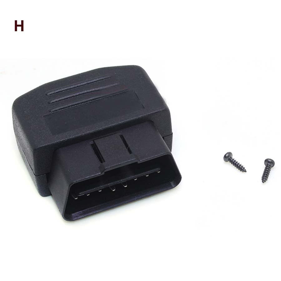 12 Types Option J1962 Male Connector 12V Car OBD Shell Plug with Screws OBD2 16pin OBD DIY Assemble Diagnostic Interface Socket: Yellow