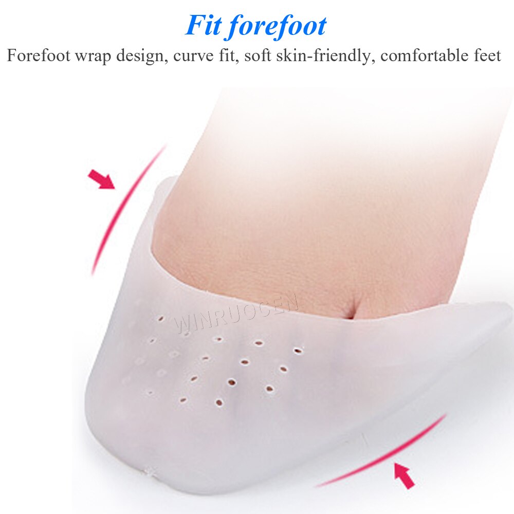 Gel de silicona elástico de para danza del Ballet, Protector para el antepié con agujeros transpirables, plantilla para aliviar el dolor en los dedos del pie