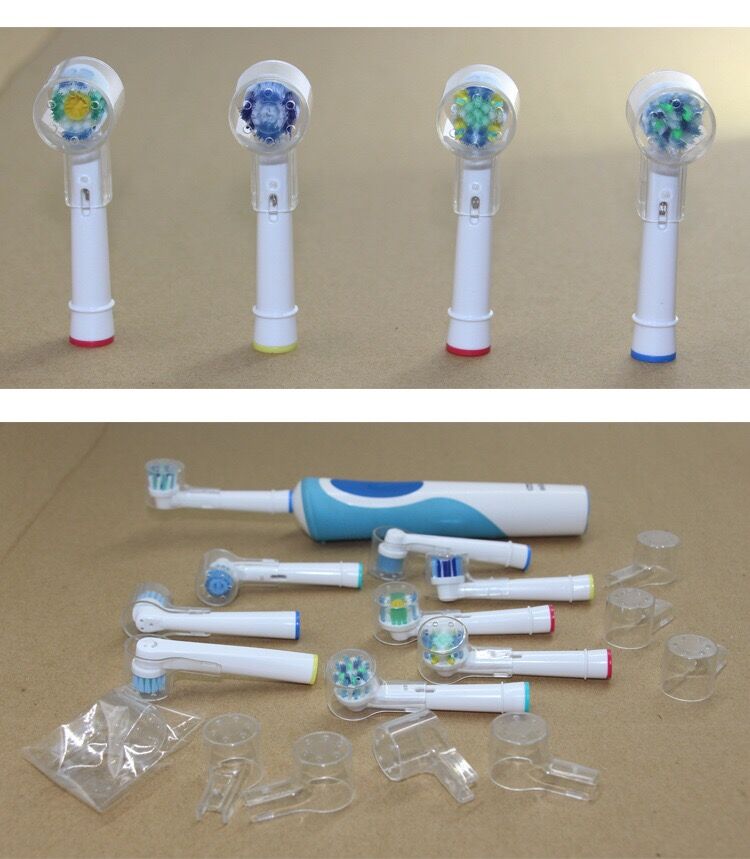 5 stk / sæt elektrisk tandbørstehoved udskiftning beskyttelsesdæksel passer til oral b braun tandbørstehoveder rejse holder rene dæksler
