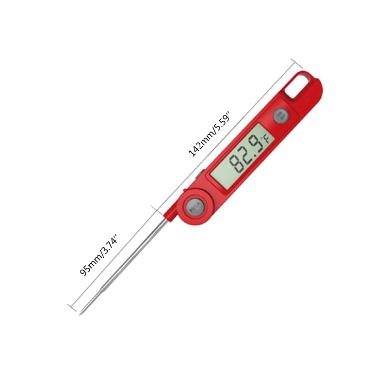 Digital Probe Thermometer Foldable Food BBQ Meat Oven Fold Kitchen Thermometer