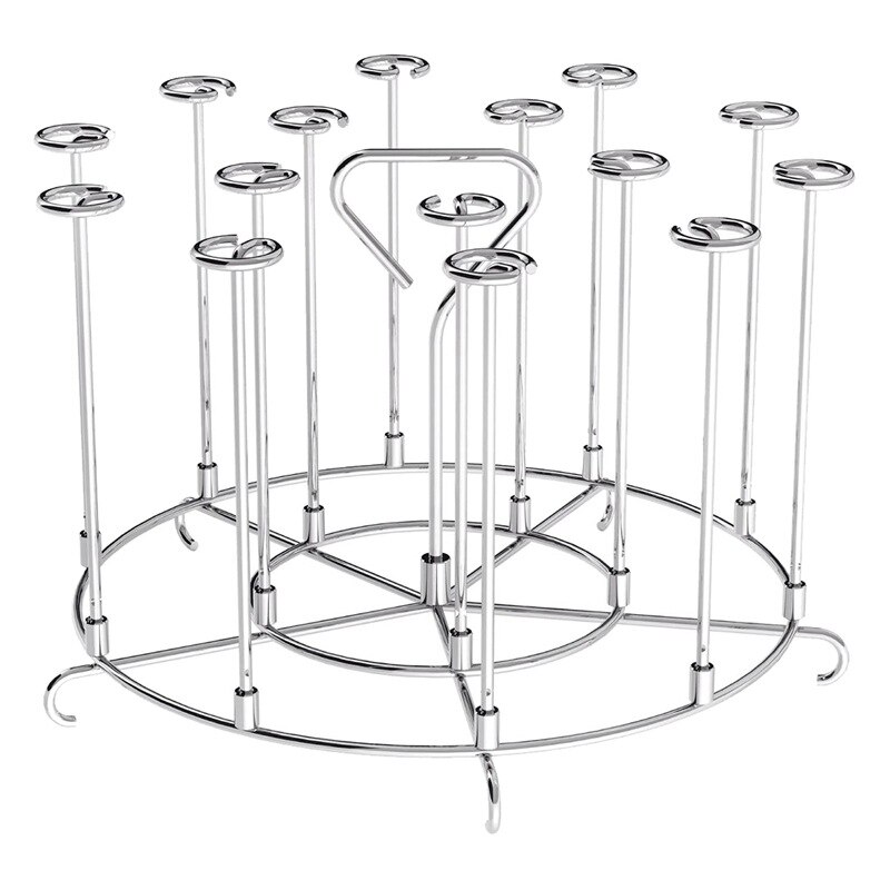 Stainless Steel Vertical Skewers Holder Rack Skewers Vertical Grill Stand BBQ Camping Flat Forks Durable Air Fryer Accessories