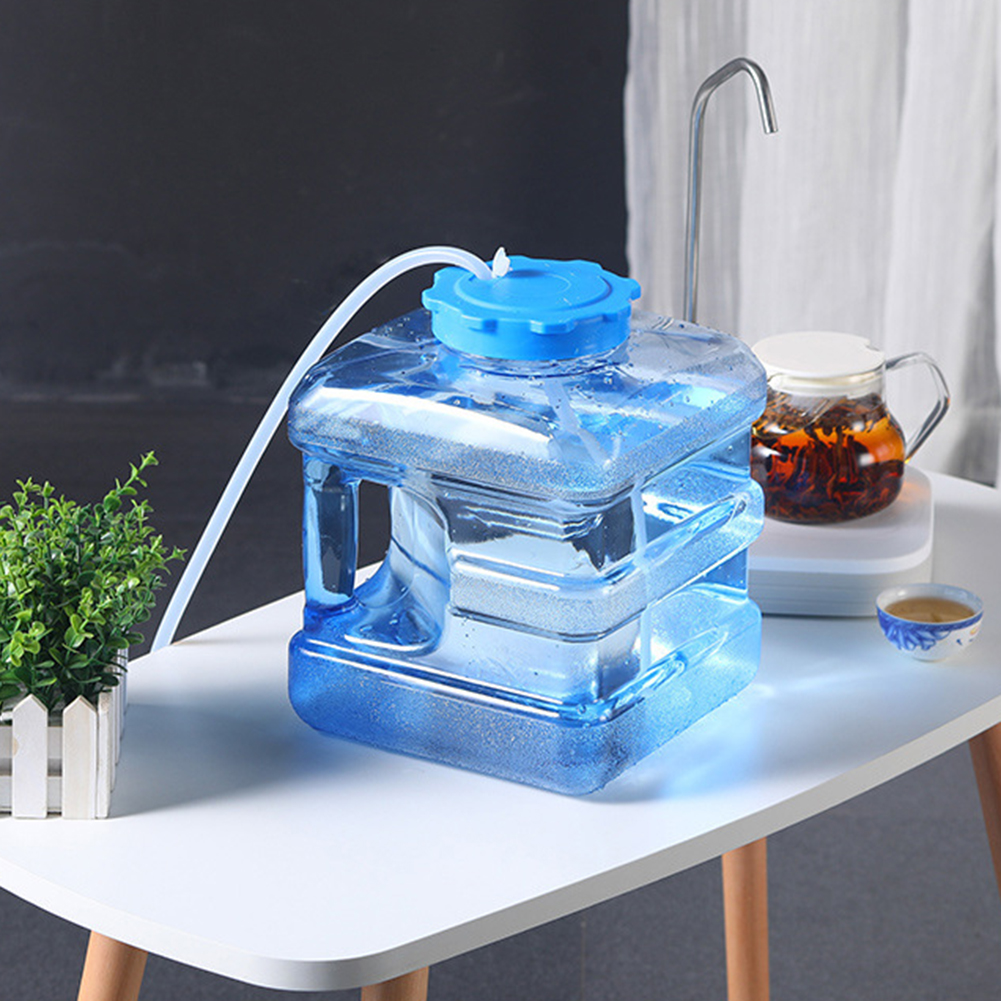 5L Portable Outdoor Drinking Bucket Eco-friendly Handheld Car Water Container PC Water Tank Container with Faucet Picnic Hiking