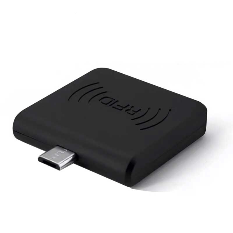 RFID 125KHZ Phone OTG Reader Mini Portable RFID Supports Windows / Android USB Reader: OTG-Black-1