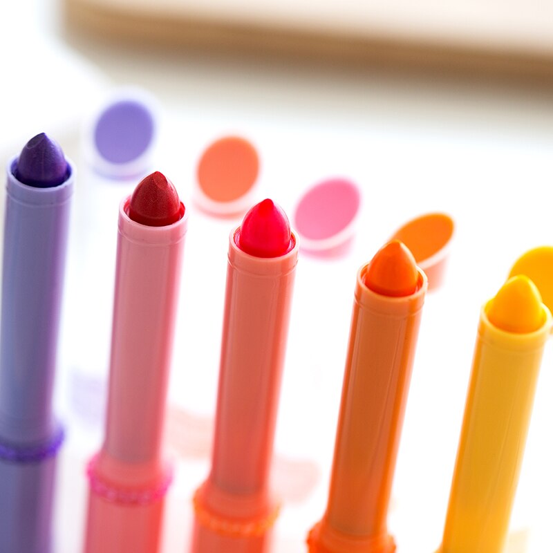 10 farbe Bling Bling Lippenstift Textmarker stift auf wasserbasis kreide Marker Schreibwaren Büro zubehör Schule liefert 6607