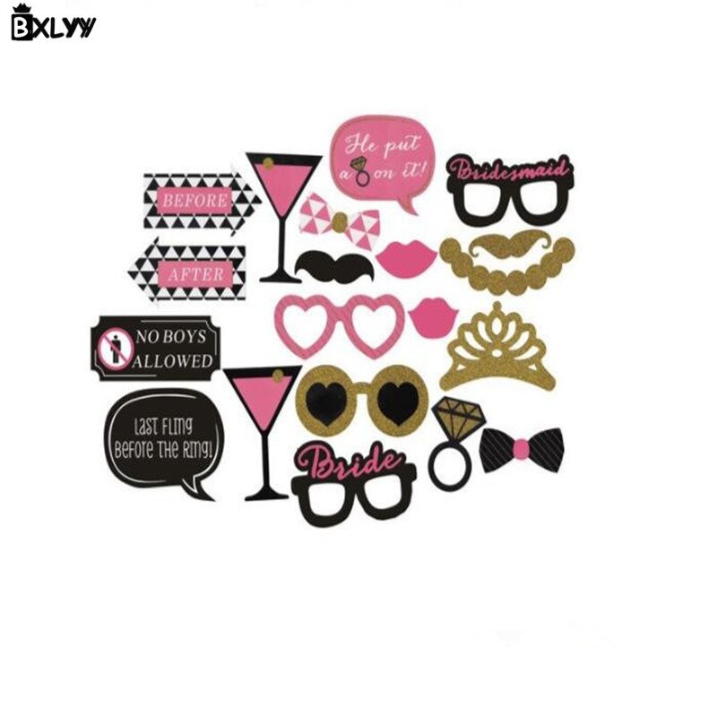 Bxlyy år dekorationer handhållna papper selfie foto rekvisita bröllop dekoration födelsedagsfest tillbehör jul  .8