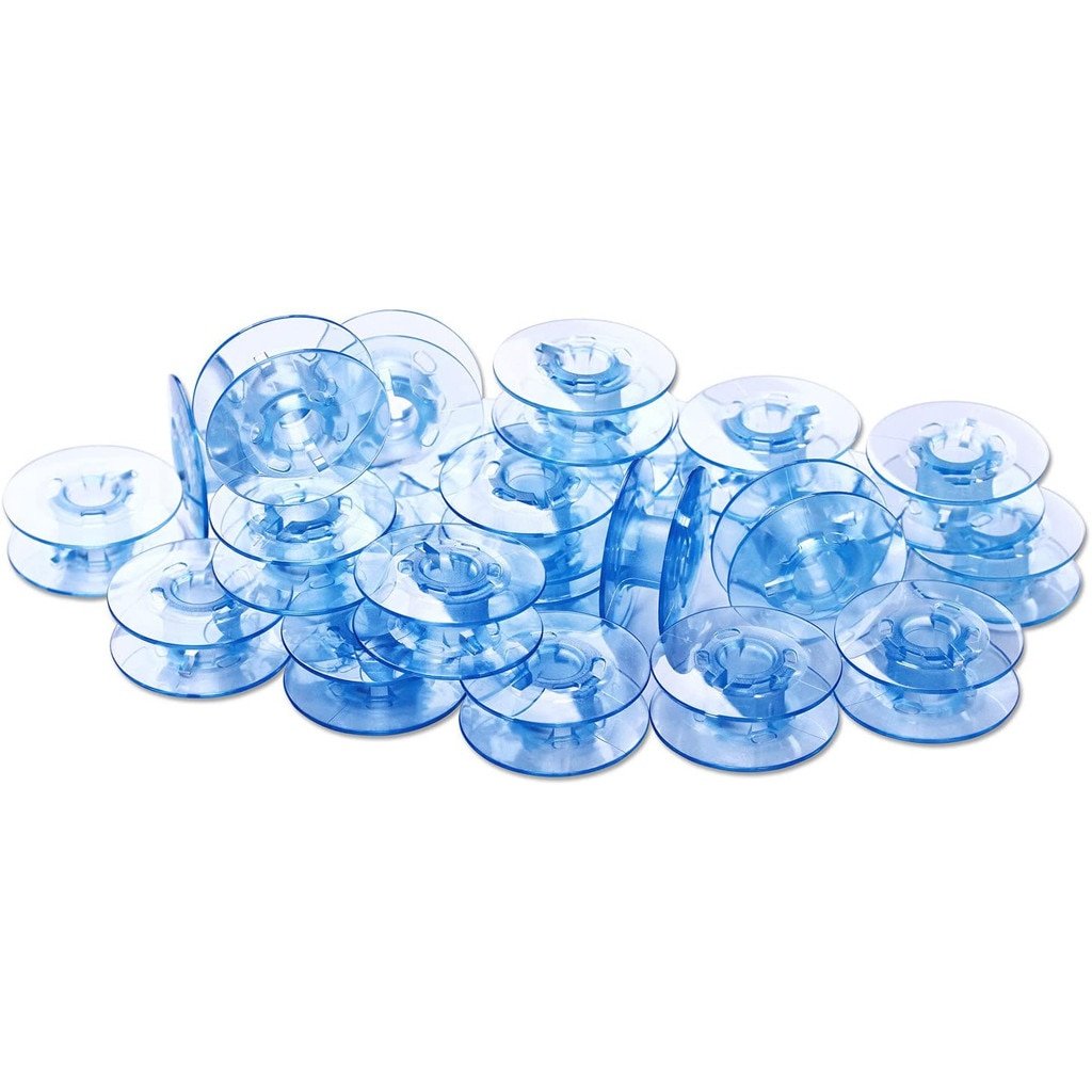 25x Blauw Klossen Voor Pfaff Naaimachines In Praktische Doos, spoelen Voor Pfaff Naaien Tool Accessoires Universele Lege Spoel # Y1