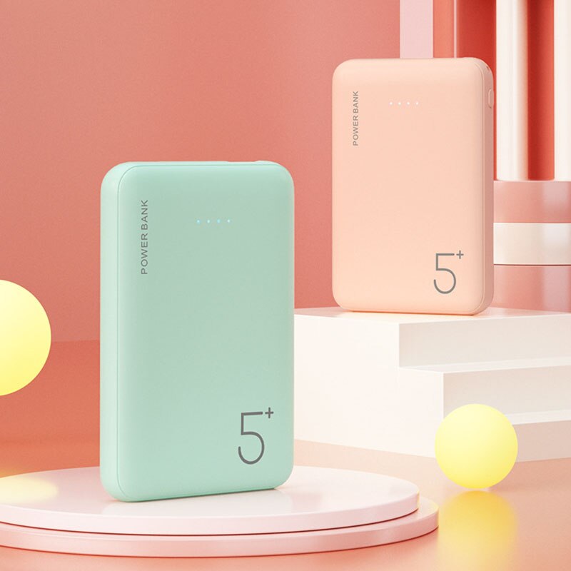 Caricabatterie portatile 5000mAh mini caricabatterie esterno 2.1A caricabatterie rapido per telefono Poverbank per telefono cellulare intelligente