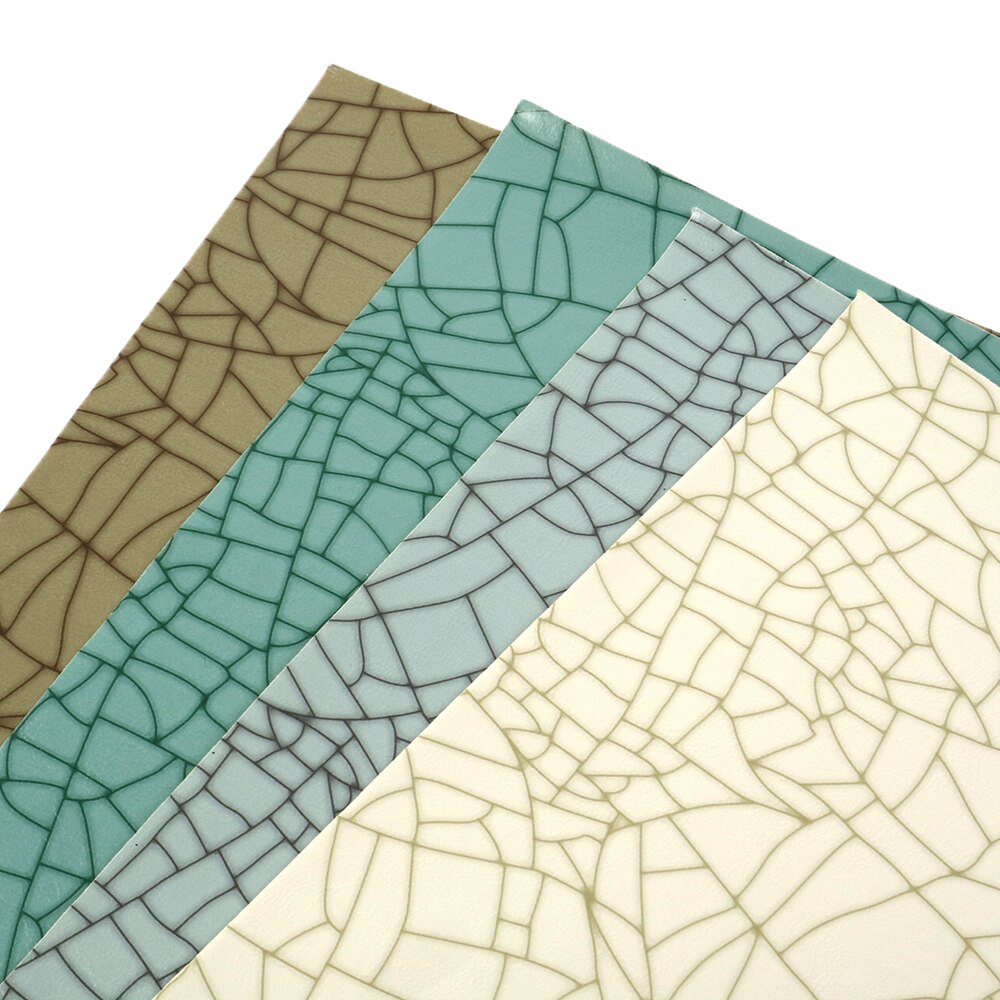 20*34cm patrones geométricos de cuero sintético pintura gabrica hojas DIY pendientes hechos a mano artesanía, 1Yc7485