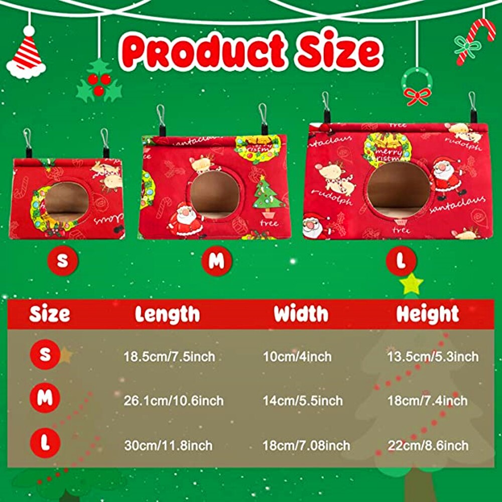 Vogelkooien Rat Knaagdieren Nest Huis Volière Pluche Vogel Opknoping Cave Kooi Papegaai Nest Hangmat Hideaway Slapen Bed Speelgoed Hamster huis