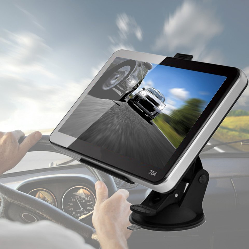 7 '' bil lastbil gps navigation os kort med trådløst bakkamera bluetooth 4gb til biler bil-styling