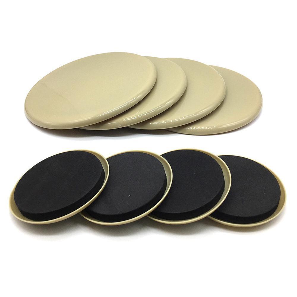 4 pièces planeur coussin mobile robuste résistant à l'usure meubles curseurs canapé anti-rayures appareils lourds protéger tapis épaissi: 5 inch