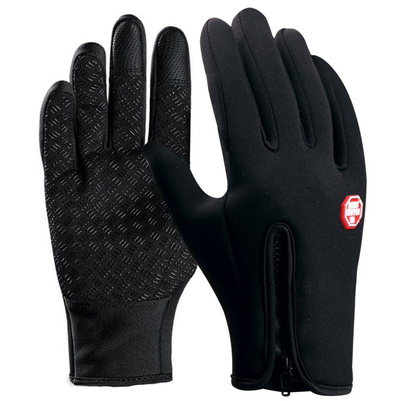 X-tiger pro cykelhandsker vinter helfinger termocykel sport handsker vindtætte stødsikker touch screen mtb cykelhandsker: Medium design -01 / L