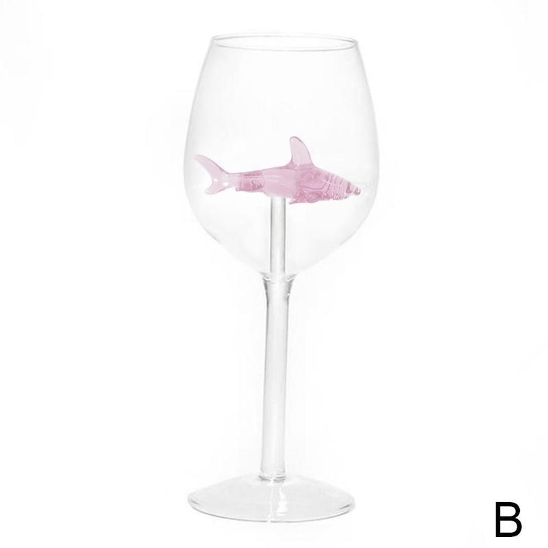 Shark Wine Glass Cup European Crystal Red Wine Cup Glass Bar Party Supplies Decorating Wedding Cocktail Cocktail High U3L0: B