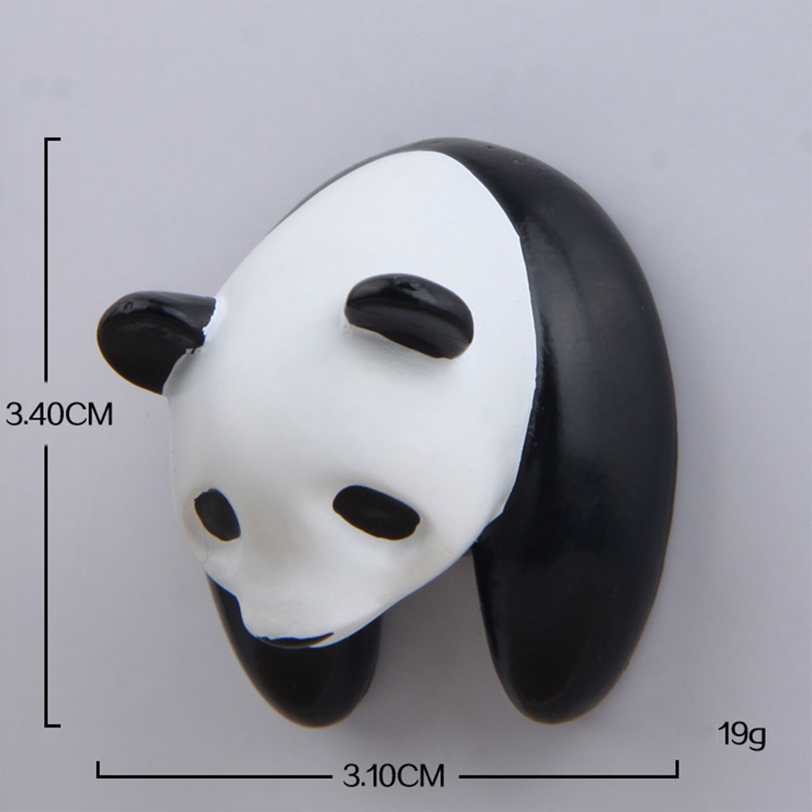 Cartoon Panda Half Body Figure, Three-dimensional Magnetic Refrigerator Magnet, Magnet Mobile Phone Case Material: Head