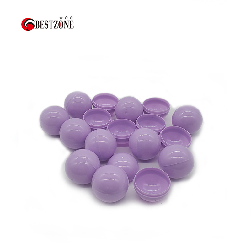 20 Teile/paket Macaron Lila Kunststoff Überraschung Ball Kapseln Spielzeug Leere Können Öffnen Kinder Für Automaten Neuheit Lustige