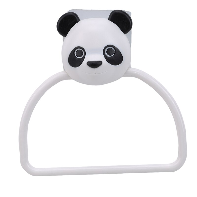 Kitchen Wall-Mounted Hand Towel Rag Rack Durable Bathroom Ring Towel Rack Kitchen Bathroom Accessories: panda