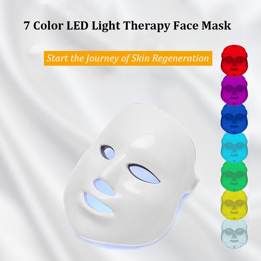 7 Colors LED Light Photon Face Rejuvenation Facial Therapy Wrinkle US