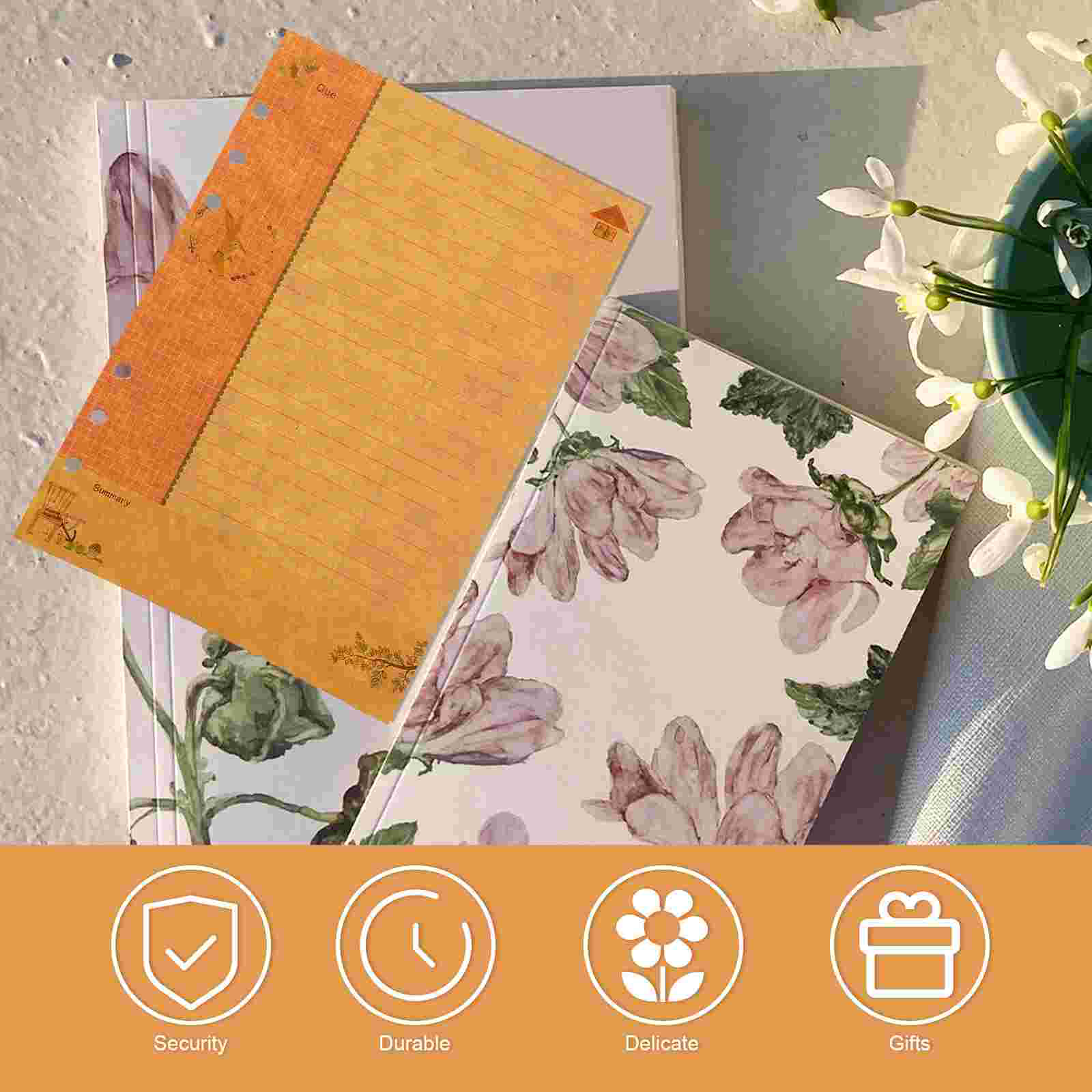 2Pcs A5 Refill Papier Losse Blad Papier Losbladige Inserts Papers Voor Schrijven